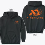 First Lite Logo Hunting Hoodie – 2-Sides Design, Unisex Outdoor Gear Pullover, Gift for Him & Her