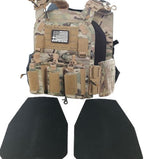 NIJ Certified LEVEL IV Crusader 2.0 Kit (2) 10x12 Front/Back Ceramic Plates + Crusader 2.0 Carrier