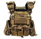 NIJ Certified LEVEL IV Crusader 2.0 Kit (2) 10x12 Front/Back Ceramic Plates + Crusader 2.0 Carrier