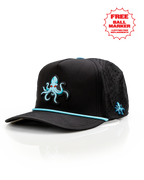 Kraken Black - Perforated Rope Hat