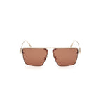 ERMENEGILDO ZEGNA Sleek Metal Frame Sunglasses for Men - EZ0245 32J