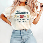 "Ella's Fellas Club" – Vintage Western Country Concert Graphic Top