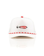 Dare Devil Spoon White - Perforated Rope Hat