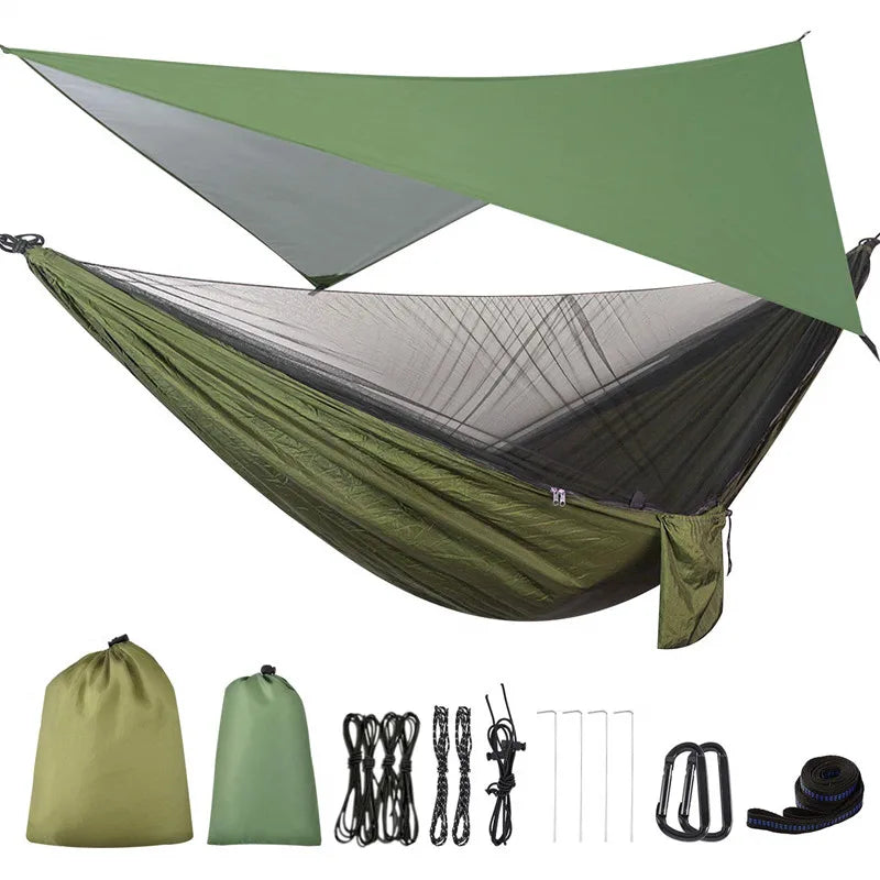 Camping Hammock Mosquito Net and Hammock Canopy Portable Nylon Hammock