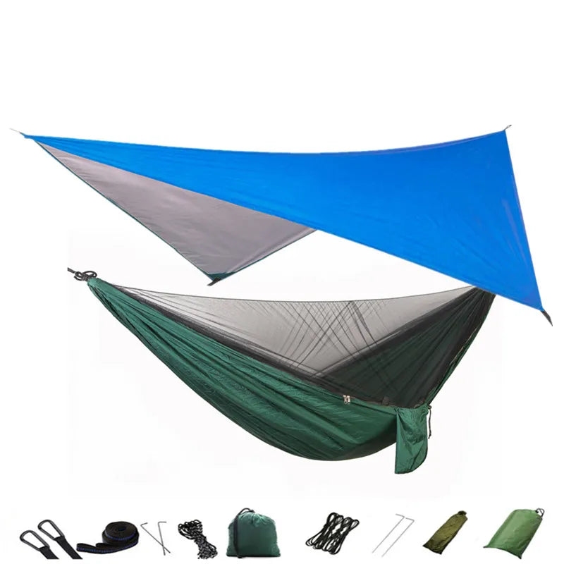 Camping Hammock Mosquito Net and Hammock Canopy Portable Nylon Hammock