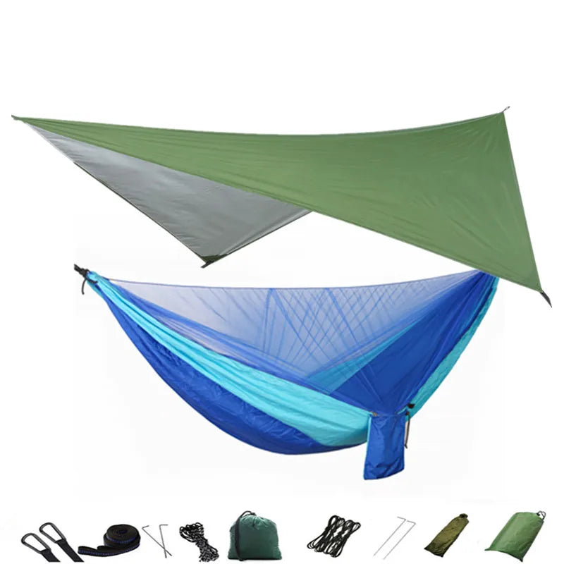 Camping Hammock Mosquito Net and Hammock Canopy Portable Nylon Hammock