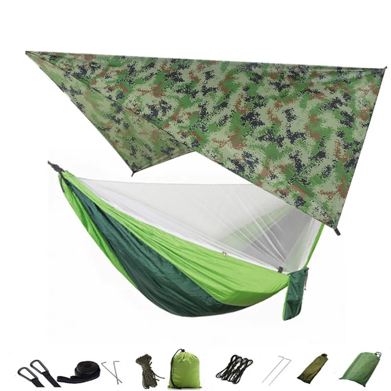 Camping Hammock Mosquito Net and Hammock Canopy Portable Nylon Hammock