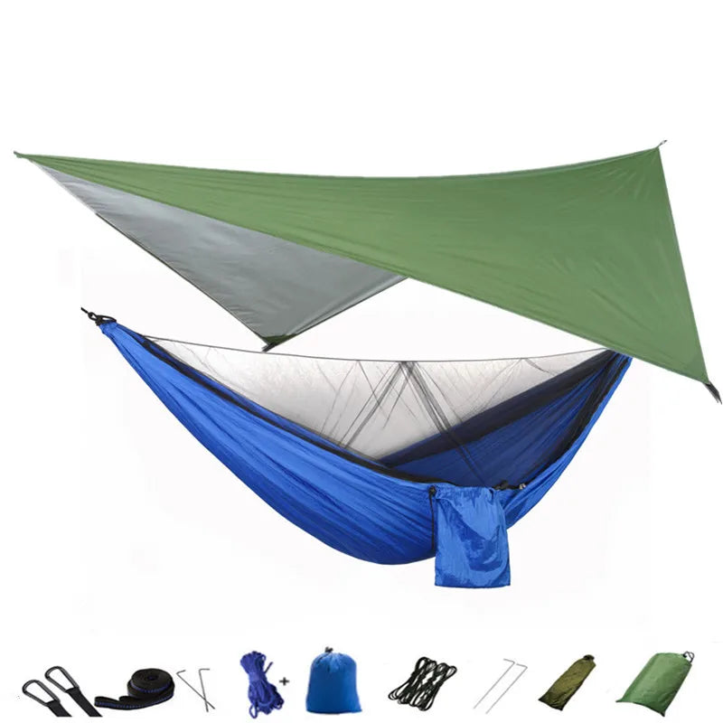 Camping Hammock Mosquito Net and Hammock Canopy Portable Nylon Hammock