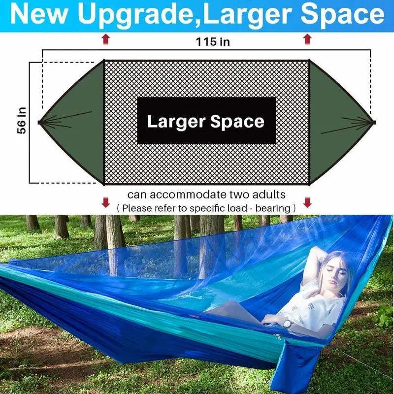 Camping Hammock Mosquito Net and Hammock Canopy Portable Nylon Hammock