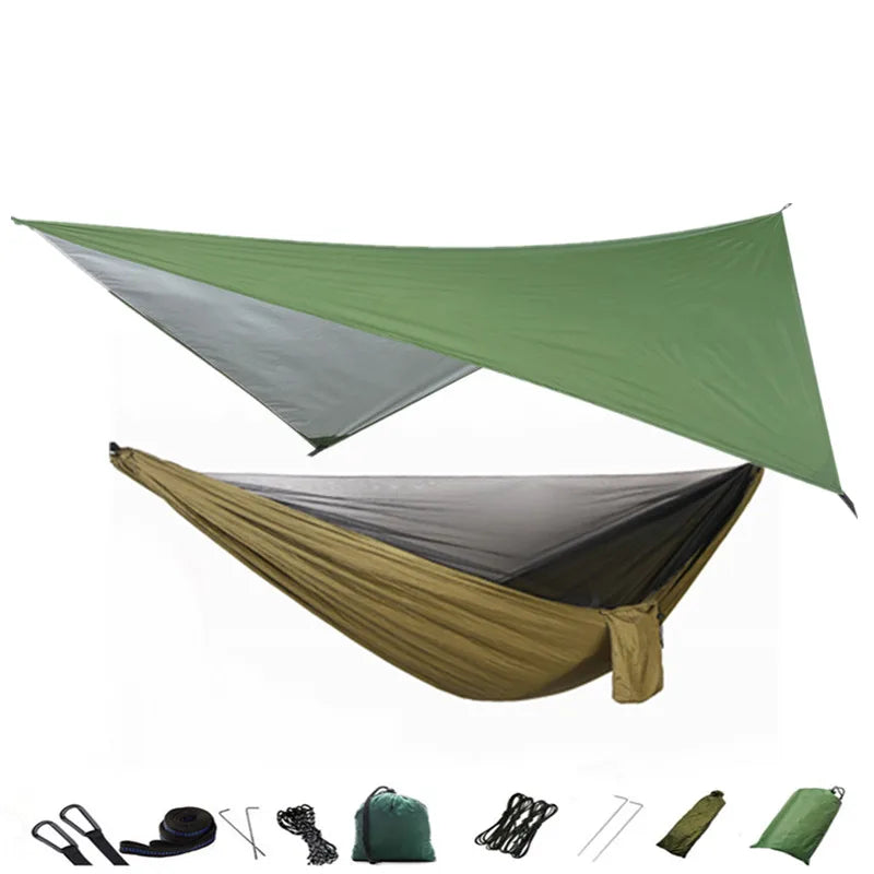 Camping Hammock Mosquito Net and Hammock Canopy Portable Nylon Hammock
