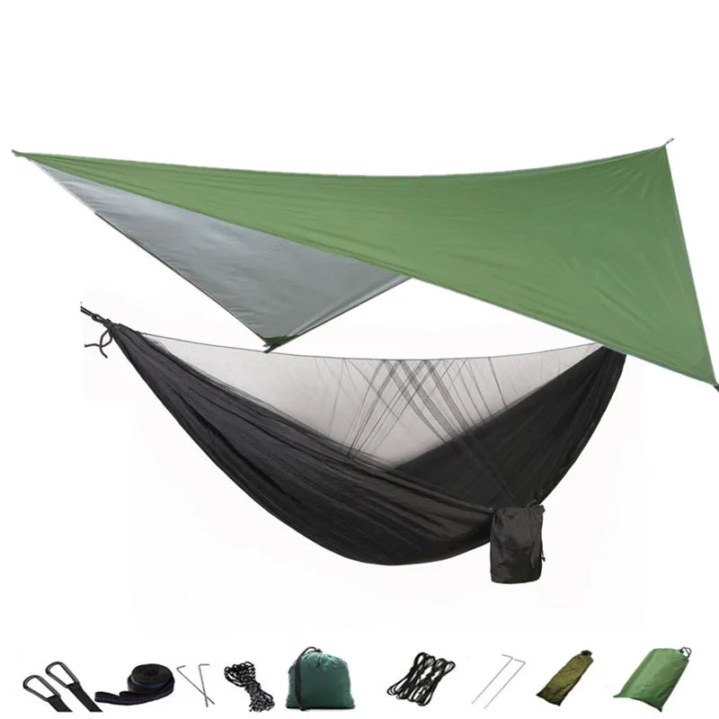 Camping Hammock Mosquito Net and Hammock Canopy Portable Nylon Hammock