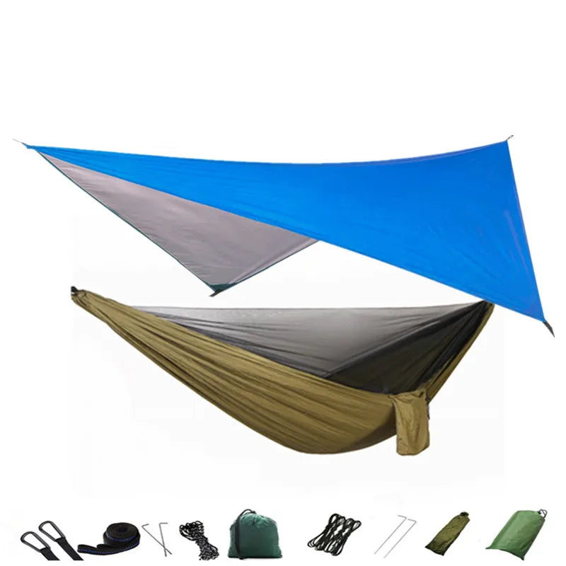 Camping Hammock Mosquito Net and Hammock Canopy Portable Nylon Hammock