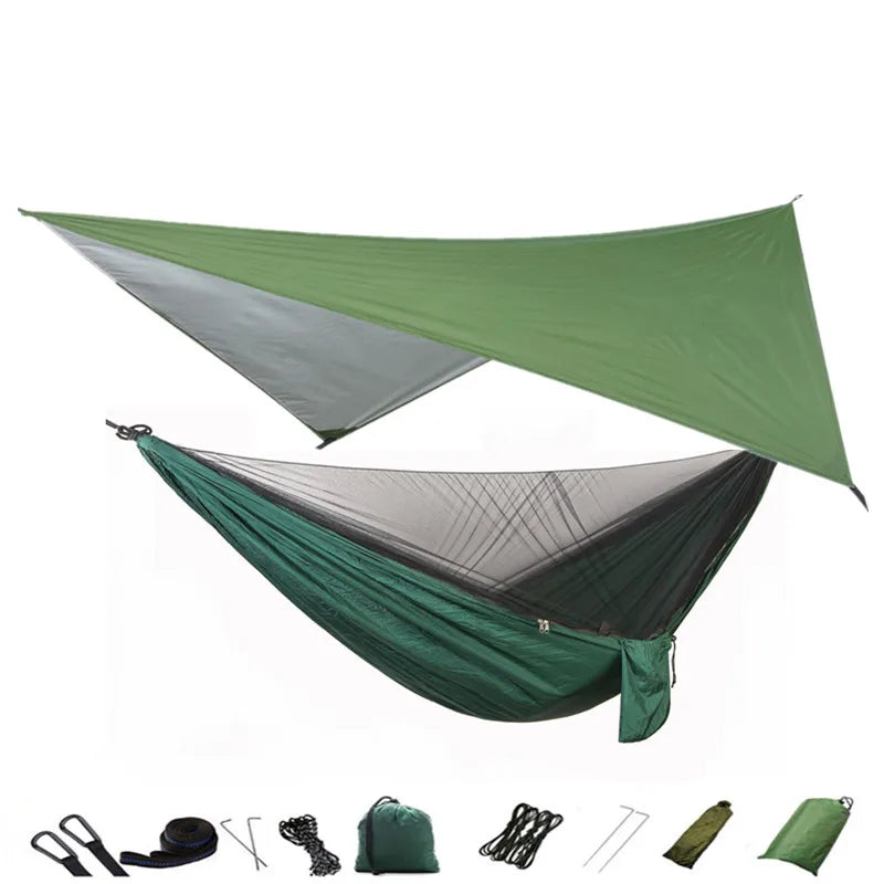 Camping Hammock Mosquito Net and Hammock Canopy Portable Nylon Hammock