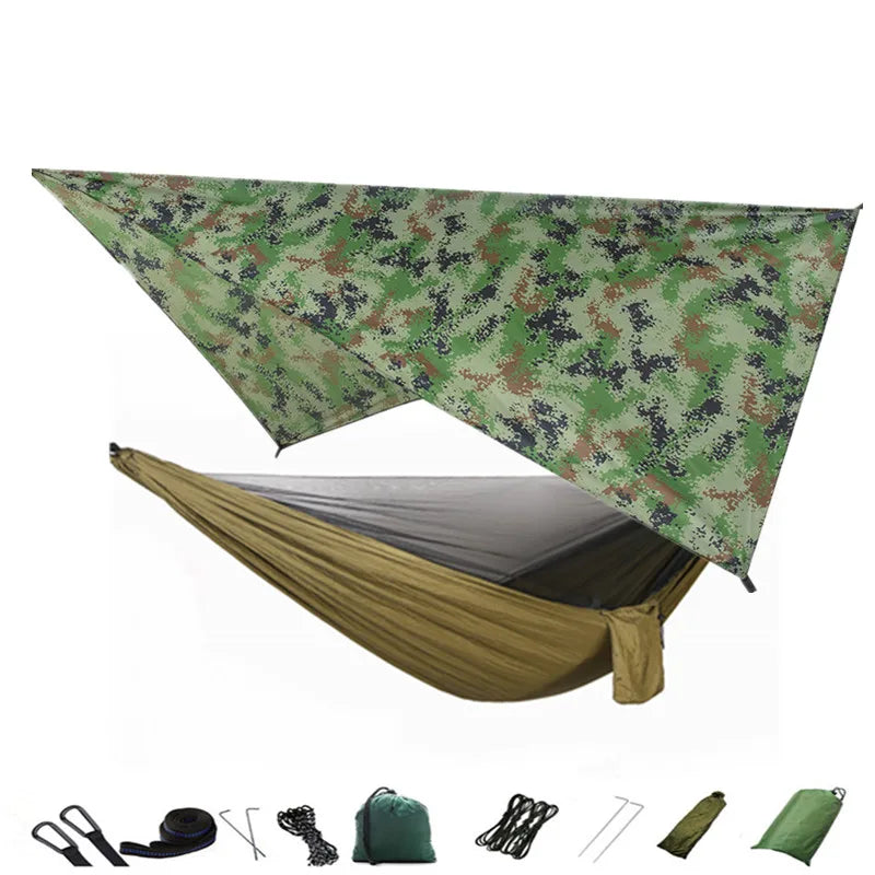 Camping Hammock Mosquito Net and Hammock Canopy Portable Nylon Hammock