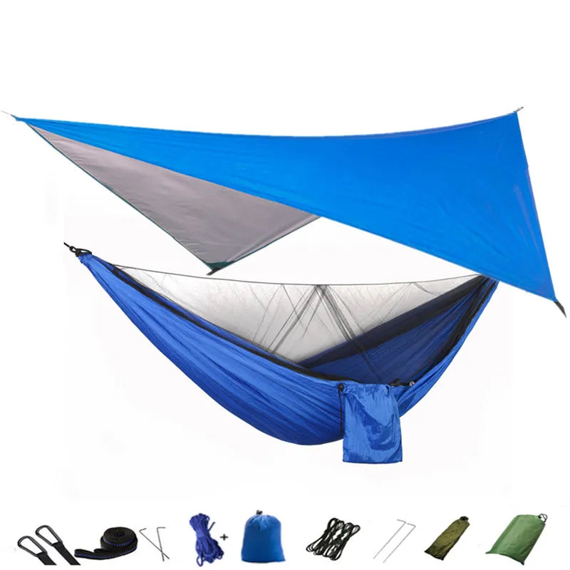 Camping Hammock Mosquito Net and Hammock Canopy Portable Nylon Hammock
