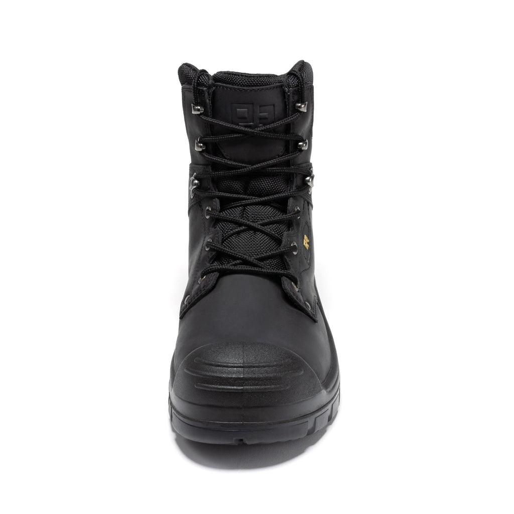 ROCKROOSTER Woodland Black 6 inch Waterproof Composite Toe Leather Work Boots AK662