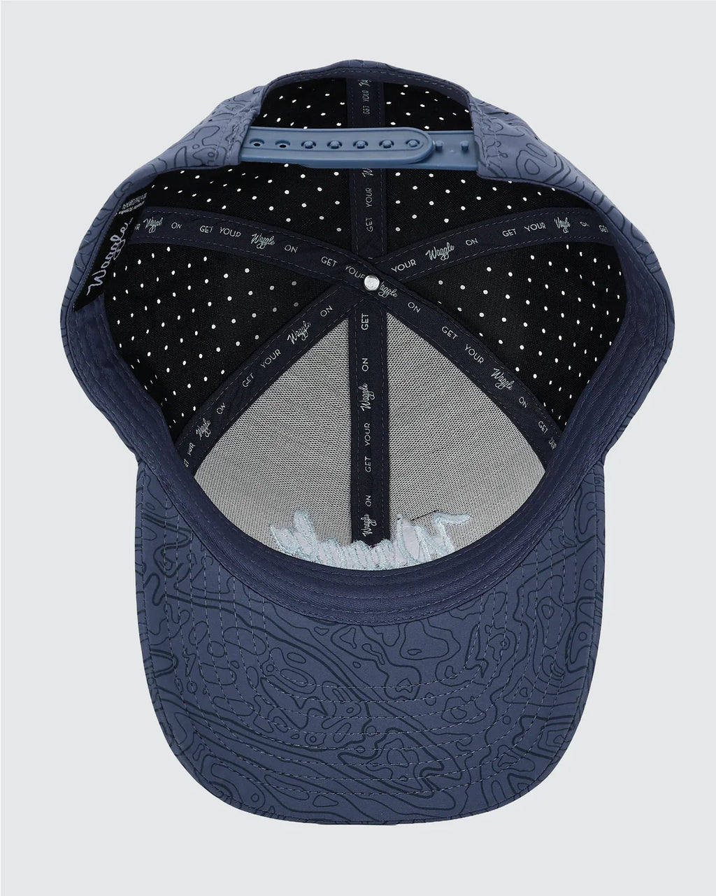 Waggle Low-Profile Snapback Hat - Loon Lake Topographic