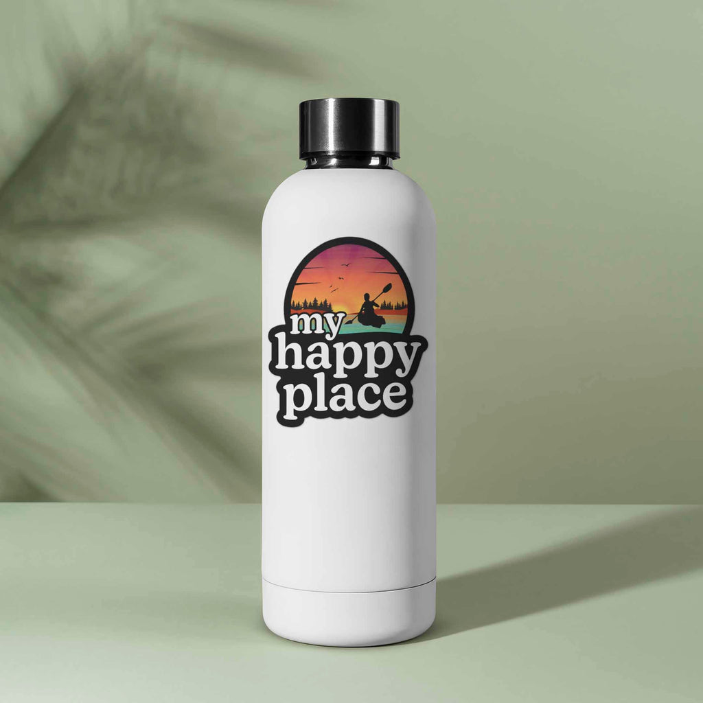 My Happy Place Kayaking Sticker