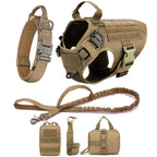 Tactical Vest Pet German Shepherd Golden Retriever Tactical Training Dog Harness and Leash Set For All Breeds Dogs