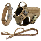Tactical Vest Pet German Shepherd Golden Retriever Tactical Training Dog Harness and Leash Set For All Breeds Dogs