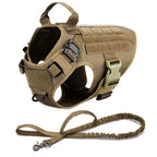 Tactical Vest Pet German Shepherd Golden Retriever Tactical Training Dog Harness and Leash Set For All Breeds Dogs