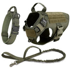 Tactical Vest Pet German Shepherd Golden Retriever Tactical Training Dog Harness and Leash Set For All Breeds Dogs
