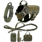 Tactical Vest Pet German Shepherd Golden Retriever Tactical Training Dog Harness and Leash Set For All Breeds Dogs