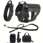 Tactical Vest Pet German Shepherd Golden Retriever Tactical Training Dog Harness and Leash Set For All Breeds Dogs