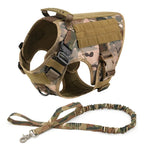 Tactical Vest Pet German Shepherd Golden Retriever Tactical Training Dog Harness and Leash Set For All Breeds Dogs