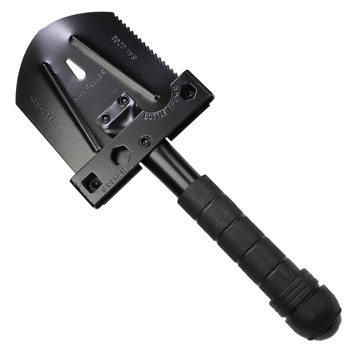 Compact Multi-Function Survival Shovel | Folding Tool with Compass & Survival Kit