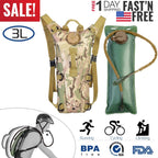 iMounTEK Tactical Hydration Pack 3L Water Bladder Adjustable Water Drink Backpack for Hiking Cycling Climbing Running