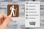 Hiking National Park Symbol Vinyl Sticker