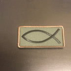 Christian fish Patch