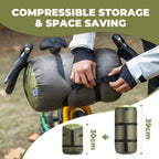 650 Fill Power Mummy Mixed Down Waterproof Sleeping Bag for Backpacking & Camping Hiking 23F
